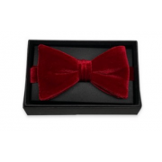Red Velvet Couture Bow Tie